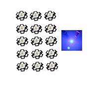 TYKGSQIP Diodi LED ad alta potenza 1w 3w 5w con base dissipatore-kit modulo PCB a stella da 20mm per sostituzione della torcia frontale con faro (pacchetto da 15)(5W/Blue)
