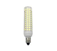 TYKGSQIP Lampadario in cristallo di mais a LED dimmerabile da 15 W E14 E12 E11 BA15D G9, lampada in ceramica da 136 LED, 110 V 220 V. 1 pz. E11 15 W 110 V bianco caldo