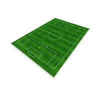 TYKTZXY Tappeto da campo da calcio, Funs Home Decor Tappetino da gioco per ragazzi Ragazze Sport Theme Room Green 160×230cm
