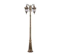 TYLDBNF Lampione da Esterno Lampione da Esterno Lampione da Esterno 230 cm Lampione da Giardino per Esterno Cortile Lampione Stradale in Alluminio a Doppia Testa Impermeabile Resistente agli Agenti