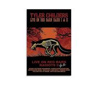 Tyler Childers Live on Red Barn Radio I & II panno per pittura a olio, decorazione da parete impermeabile, per bagno, cucina, dormitorio, poster staccabile, nessun residuo, facile da pulire, 50 x 75