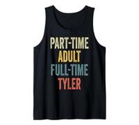 TYLER Personalized Retro Girls Part-Time TYLER Name Canotta