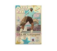 Tyler The Creator - Poster decorativo da parete per interni, stampa per interni, decorazione per bar, ristoranti, soggiorno, 20 x 30 cm, senza cornice