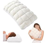 tylxayoxa Cuscino Imbottito Rinfrescante, Letto Trapuntato Cool-Touch, Morbido E Soffice Come Una Nuvola For Dormire, Supporto For La Testa Del Collo(White)