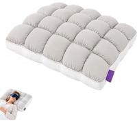tylxayoxa Cuscino Imbottito Rinfrescante, Letto Trapuntato Cool-Touch, Morbido E Soffice Come Una Nuvola For Dormire, Supporto(Gray)