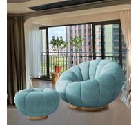 tylxayoxa Divano Moderno Da Pavimento, Poltrona A Bolle Di Lusso, Girevole Singolo, Dalla Forma Complessiva, Nido D'ape 3D Curva, For Soggiorno(F)