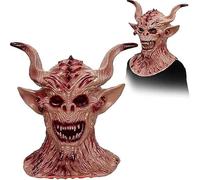 tylxayoxa Maschera Spaventosa For Halloween Con Effetti Di Sangue, Da Vampiro In Lattice Dipinto Adulti(A)