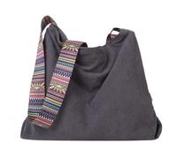 TYLXQH Borsa tote da donna in velluto a coste con cerniera, elegante borsa a tracolla con cinghie regolabili per il lavoro, la scuola, lo shopping, i viaggi e l'università (C)