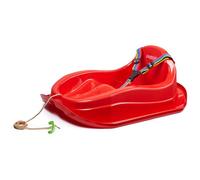 Tymar slitta per bambini da 1 anno, slitta per neonati, slitta per bambini con cintura di sicurezza (Rosso)