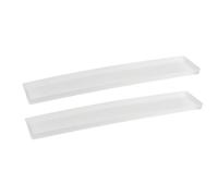 Tymar Sottovaso rettangolare per fioriera, 50 cm, set da 2 pezzi, modello IP (bianco)