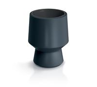 Tymar Vaso da fiori con inserto, fioriera in plastica, vaso grande (antracite DBHEP, diametro 30 cm)