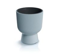 Tymar Vaso da fiori con inserto, fioriera in plastica, vaso grande (DBMIS grigio, diametro 40 cm)