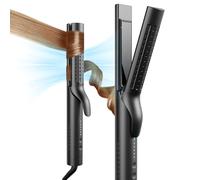 TYMO Airflow Styler 2.0 - Ferro Arricciacapelli e Arricciacapelli 2 in 1, 3,2 cm, per Capelli Lunghi e Corti, Anti-Groviglio, 5 Temperature e Doppia Tensione, per Viaggi, Nero