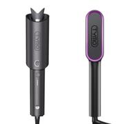 TYMO CURLPRO Arricciacapelli Automatico per Grandi Ricci + Spazzola Lisciante per Capelli