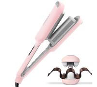 TYMO ROVY Ferro Arricciacapelli per Onde, Piastra Onde per Capelli Grandi Ricci Adatto ai Principianti, Ionica Ceramica Piastra Arricciacapelli 32 mm, 4 Temperature, Display LED, Antiscottature