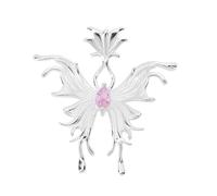 TYMONT Ciondolo A Forma Di Farfalla Liquida in Argento Sterling S925 Da Uomo, Collana Con Ciondolo in Argento Sterling Personalizzata Per Coppie Di Uomini E Donne,Argento,Pendant + Chain 50cm