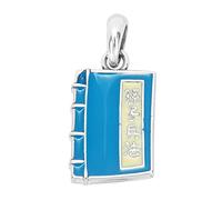 TYMONT S925 Argento Sterling Sun Tzu Arte Di Guerra Antico Libro Pendente, Uomini E Donne Personalizzato Moda Versatile Argento Sterling Collana Pendente,Argento,Pendant + Chain 50cm