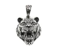 TYMONT S925 Ciondolo Della Tigre Dell'argento Sterling, Moda Vintage Cento Collana D'argento Sterling,Argento,Pendant + Chain 50cm