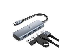 Tymyp Hub USB C a 4 porte USB 3.2, adattatore multiporta splitter USB C, hub dati 10 Gbps con estensione di 50 cm per Mac Air/Pro, iMac, iPad Pro, Dell, HP, Surface e altri dispositivi USB C