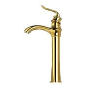 TYMYW Rubinetto Bagno Lavabo Ottone Antico Miscelatore Rubinetto Alto per Lavabo da Appoggio Monocomando Foro Singolo