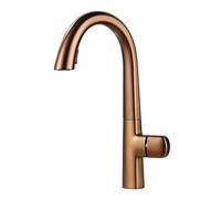 TYMYW Rubinetto Lavello Cucina con Doccetta Estraibile 2 Modalità Girevole A 360° Rubinetto Miscelatore Cucina,Oro Rosa Spazzolato