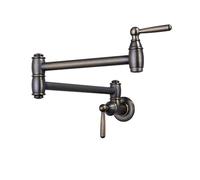 TYMYW Rubinetto Pieghevole Cucina a Muro Solo Acqua Fredda Rubinetto di Riempimento Pentola con Braccio Girevole a Doppio Snodo