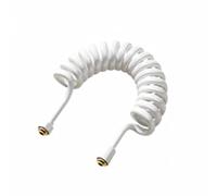 TYMYW Tubo Per Doccia Flessibile Per Wc Tubo Flessibile Per Doccia Retrattile Connettore G1/2 Tubo A Spirale Tubo Flessibile,per Bidet A Molla,Bianco,4M