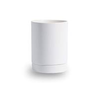 TYMYYS Scolapiatti, Scolaposate In Ceramica Stile Europeo Per Bacchette, Portaposate, Porta Bacchette Per Cucina -bianca-10x15cm