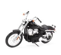 TYNBV Modello di Collezione 1/18 per Harley per Davidson FXDBI per Dyna Street Bob 2006 Moto in Metallo Model Collection Simulazione Fonde sotto Pressione Regali per(Black)