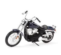TYNBV Modello di Collezione 1/18 per Harley per Davidson FXDBI per Dyna Street Bob 2006 Moto in Metallo Model Collection Simulazione Fonde sotto Pressione Regali per(Blue)