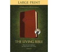 Living Bible Large Print Edition Brown/Tan, Indexed [Large Print] by Tyndale
