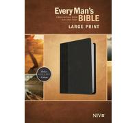 Tyndale NIV Every Man's Bible Large Print Tutone Onyx/Bla (Rilegato in ecopelle)