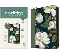 Tyndale NLT Compact Giant Print Zipper Bible, Filament-En (Rilegato in ecopelle)