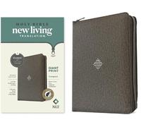 Tyndale NLT Compact Giant Print Zipper Bible, Filament-En (Rilegato in ecopelle)