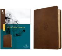 Tyndale NLT Courage for Life Study Bible for Men (Leather (Rilegato in ecopelle)