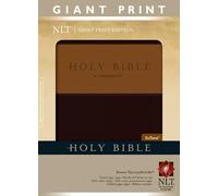 Tyndale NLT Holy Bible, Giant Print, Brown/Tan, Indexed (Rilegato in ecopelle)