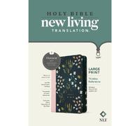 Tyndale NLT Large Print Thinline Reference Zipper Bible, (Rilegato in ecopelle)