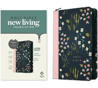 Tyndale NLT Large Print Thinline Reference Zipper Bible, (Rilegato in ecopelle)