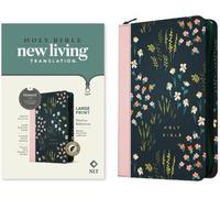Tyndale NLT Large Print Thinline Reference Zipper Bible, (Rilegato in ecopelle)