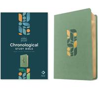 NLT One Year Chronological Study Bible (Sage) (Rilegato in ecopelle)