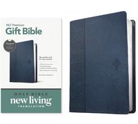 Tyndale NLT Premium Gift Bible, Filament Enabled, Blue Cr (Rilegato in ecopelle)