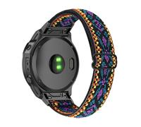 Tyogeephy Cinturino compatibile con Garmin Fenix 7S/7S pro/instinct 2S/Fenix 6S/Fenix 6S Pro/Fenix 5S Plus, elastico in nylon intrecciato, impermeabile, per tracker di attività Fenix 7S