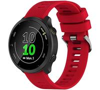 Tyogeephy Cinturino Compatibile con Garmin Forerunner 55 20mm Morbido Silicone Sostituzione Cinturino Braccialetto per Forerunner 158/645/venu Sq/Watch Active 2/Galaxy watch 42MM