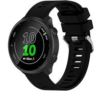 Tyogeephy Cinturino Compatibile con Garmin Forerunner 55 20mm Morbido Silicone Sostituzione Cinturino Braccialetto per Forerunner 158/645/venu Sq/Watch Active 2/Galaxy watch 42MM