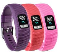Tyogeephy Cinturino di ricambio per Vivofit 4, in silicone liscio per Vivofit 4 Activity Tracker, con fibbia in metallo sicura e fibbia grande piccolo