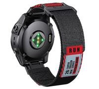 Tyogeephy Cinturino in nylon con chiusura in - 22mm & 26mm - Compatibile con Garmin Fenix 8/7X Pro e universale per cinturini da 22/26mm - Quick-Fit, traspirante e regolabile