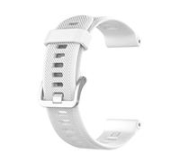 Tyogeephy Cinturino per Garmin Forerunner 935/945/745, Fenix 5/5 Plus/6/6 Pro, Approach S60, Morbido Silicone 22mm, Bianco, Unisex, One Size