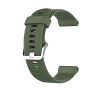 Tyogeephy Cinturino per Garmin Forerunner 935/945/745, Fenix 5/5 Plus/6/6 Pro, Approach S60, Morbido Silicone 22mm Verde Scuro, Unisex, Standard, Chiusura Innovativa Pin-and-Tuck