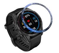 Tyogeephy Compatibile con Fenix 7s Lunetta, Acciaio inossidabile Polished Adhesive Cover Anti-Scratch Custodia protettiva per Garmin Fenix 7s Sapphire