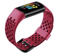 Tyogeephy Compatibile con Silicone Sport Cinturino Regolabile Sostituzione Cinturino Fitbit Charge 5 Smart Watch
